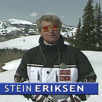 Olympic Gold Medalist Stein Eriksen filming with Producer Terri Marie